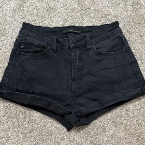 KanCan Black Jean Shorts Fitted Modern Style